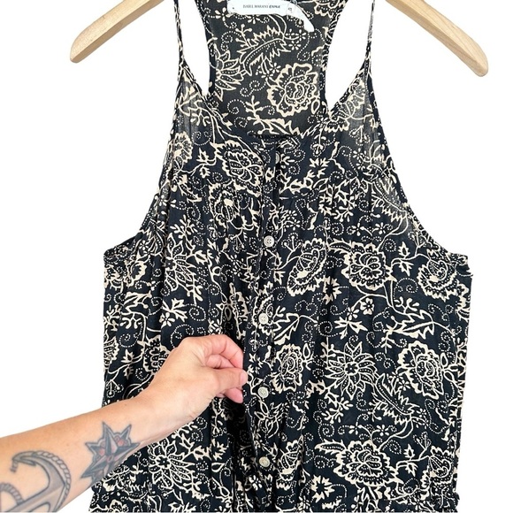 ISABEL MARANT ÉTOILE Printed Relaxed Cotton Jumpsuit - Picture 12 of 15